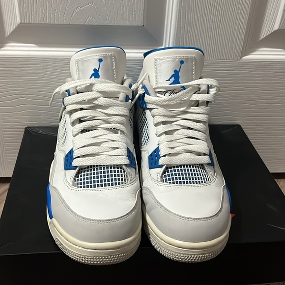 Retro Military Blue Jordan 4’s (2012) - Picture 4 of 5